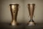 Placeholder: Trophy design creative like character 3d front silhoute