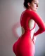 Placeholder: akvarel, woman body red, and golden, abstract, curvy, pastels, light, beautiful curves, woman from back, rosa, circle, back, spine, light, pastel