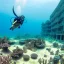 Placeholder: lost underwater city, Poseidon, highly detailed, cinematic, ultra photorealistic, ultra realistic, volumetric lighting, sun shafts, spectral