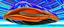 Placeholder: award winning car and driver photograph of a futuristic station wagon dirigible hybrid designed by only one vehicle per image painted metallic orange traveling at a high rate of speed, jet intake off of front center of vehicle and jet exhaust out the rear with bright blue flame, bilaterally symetrical, more a high speed road vehicle