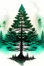 Placeholder: pine tree mystical success versatility inner peace woman abstract