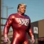 Placeholder: Realistic photo, Donald trump wrestler, wrestling, blood, sweat, red breeches, retro style, 80s, hot ambient, photo studio, red, gold, vibrant color, gradient, highly detailed, art stations, concept art, smooth, unreal engine 5, god rays, ray tracing, RTX, lumen lighting, ultra detail, volumetric lighting, 3d, finely drawn, high definition, high resolution.