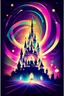 Placeholder: nostalgic poster cheerfull disney abstract lasers