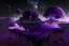 Placeholder: Floating Islands, Dark Purple and Black Night Sky, Stars, Space, Distant Alien Planets, Numerious Islands, Dead Grass,