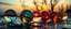 Placeholder: solstice as a theme rendered by a dozen marbles in strong abnormal colors