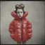 Placeholder: Betty boop, red, autochrome, plastic puffy jacket