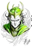 Placeholder: childish drawing loki, nors god in pain