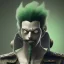 Placeholder: Lorenor Zorro with green hair from one piece in fighting pose, steam punk, scary, horror, realistic, made in octane, cinematic, movie, CGI, ultra-realistic, extremely detailed octane rendering, 8K, VRAY Super Real ar 2:3, dof photorealistic futuristic 50mm lens hard lighting dark gray tintype photograph, realistic lighting, sephia colors