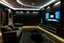 Placeholder: a dedicated home cinema room with LED ambient lighting in the walls