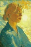 Placeholder: young woman in the sunlight by van gogh