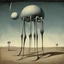 Placeholder: Enhanced surrealism, revisionist histories of downloadable nightmare creature contrivances, by Desmond Morris and Kay Sage and Dan Mahurin, mind-bending surreal image, classic and novel surreal elements, long legs, too many legs, complex contrast, dynamic composition