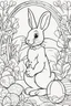 Placeholder: easter bunny coloring page for toddlers