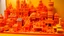 Placeholder: An orange colored district made out of toys painted by Lucas van Leyden