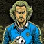 Placeholder: Diego Forlan Football soccer player posing. Dark detective comic marvel. Paranormal.