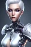 Placeholder: cyborg, white hair, sexy, perfekt, real, dream