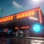 Placeholder: Ultra Realistic retro sci-fi afire Supermarket parking scene, 1960 year, many panic people. blonde woman, sweet scarlet Johansson face, perfect iris, glow eyes, face makeup, tight latex coat; many panic people, Retro sci-fi style, soft color, highly detailed, unreal engine 5, ray tracing, RTX, lumen lighting, ultra detail, volumetric lighting, 3d, finely drawn, high definition, high resolution.