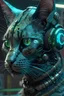 Placeholder: cyberpunk realistic cat hyper detailed