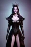 Placeholder: Julia Roberts as evil queen in black leather gown, evil, busty, cleavage, curvy, angry, stern look. character design by cory loftis, fenghua zhong, ryohei hase, ismail inceoglu and ruan jia. unreal engine 5, artistic lighting, highly detailed, photorealistic, fantasy