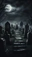 Placeholder: a dark cinematic cemetery background