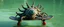 Placeholder: floating creature with a central eye and ten eyestalks, each capable of firing magical rays according to the Monster Wikit on skateboard in a lagoon, goa folk electronica trance, latin breaks, , indian vibes, fsol, close up portrait