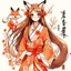 Placeholder: girl kitsune Japan