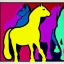 Placeholder: horses pop art