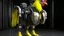 Placeholder: CHICKEN robot, sci-fi, cyberpunk, full body, ultra realistic, virtual reality