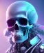 Placeholder: Android skull, full body close up, soft light atmosphere, light effect，vaporwave colorful, concept art, smooth, extremely sharp detail, finely tuned detail, ultra high definition, 8 k, unreal engine 5, ultra sharp focus