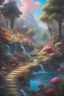 Placeholder: Candy wonderland landscape, painting_by_James_Coleman+Rodel_Gonzales+Thomas_Kinkade, Emotional_depth, luminism, intricately_detailed, Splash_art, Artstation, moody, Unreal_Engine_5, hyperrealistic, perfect composition, cinematic, atmospheric