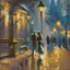 Placeholder: in the shadows romantic mood without people impressionist style