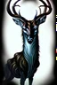 Placeholder: Eldritch deer abomination undead dark fantasy