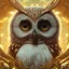 Placeholder: realistic, octane portrait, natural lighting,full body shining gold metal, elegant, bokeh, volumetric lighting, extreme detail, Photorealism, High detail, Hyper realistic Owl in forest, macro lens blur,cinematic, cinema4d, HDR, 8k, unreal engine 5