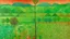 Placeholder: Green oracle farmlands with orchards designed in ancient Greek pottery painted by Paul Klee
