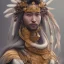 Placeholder: a wonderfull japanese, curves, indigenous clothing, silver long hair, hair covering one eye, ultradetailed fine art photo of a indian weet face portrait, 3 0 mm lens, golden ratio composition, detailed face, studio photography, very detailed,masterpiece, artstation, 8 k, highly coherent