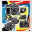 Placeholder: elements of photographic equipment. poster graphics. high detailed. acrylic painting and ink.