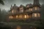 Placeholder: fantasy victorian house surrounded by forest