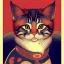 Placeholder: Ukiyo-e Style ,cute cat