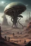 Placeholder: "Aliens" in a weird land - style by Chris Mars - colorful, listicvery sharp, sharp focus, extremely detailed, high definition, intricate, hiperrealistic