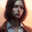 Placeholder:  girl, cute, young, brown hair, brown eyes, medium hair, close up, head and shoulders portrait, head and shoulders portrait, 8k resolution concept art portrait by Greg Rutkowski,