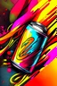 Placeholder: 90s Energy Drink Poster background.