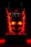 Placeholder: 4K. REALISTIC FULL DETAILS. LOGO EMISSION DE RADIO HARDROCK FIRESTARTER TERMINATOR PUNK ; FLAMMES EN FOND D IMAGE