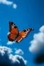 Placeholder: Butterfly fading and floating into the sky