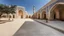 Placeholder: Mosque courtyard, arches, minaret, beautiful composition, award-winning photograph, astonishing realism