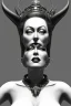 Placeholder: Joan Crawford as evil queen in black leather, busty, cleavage, dominatrix, curvy, angry, stern look. character design by cory loftis, fenghua zhong, ryohei hase, ismail inceoglu and ruan jia. unreal engine 5, artistic lighting, highly detailed, photorealistic, fantasy