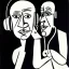 Placeholder: Picasso with headphones