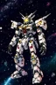 Placeholder: Gundam mech in space surrounded by stars