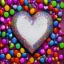 Placeholder: A heart made out of candy and glitter