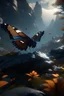 Placeholder: butterfly art by max rive and rayan dayar, octane render, unreal engine 5, Kodak style