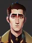 Placeholder: Portrait of a 30 year old strange gay warlock like Jake Gyllenhaal