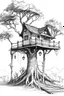 Placeholder: Help me generate a tree house sketch